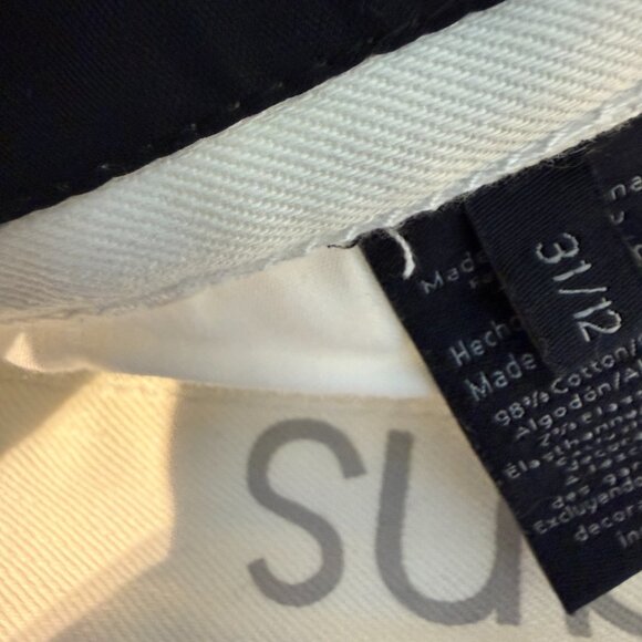 Calvin Klein High Rise Skinny Fit White Size 12 W 31 - Used - Picture 4 of 6